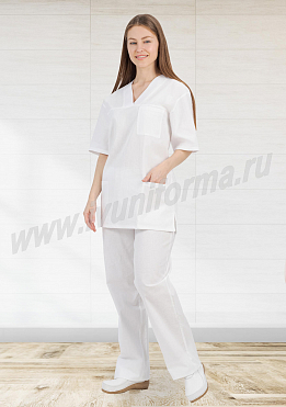Костюм медицинский женский бязь ГОСТ арт. ПВ-02-21-БЗ