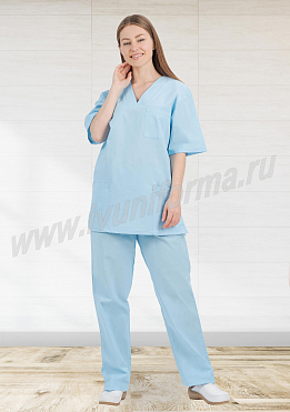 Костюм медицинский женский бязь ГОСТ арт. ПВ-02-24-БЗ