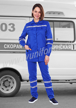 Костюм женский для скорой помощи арт. СП-02-02-ТВ